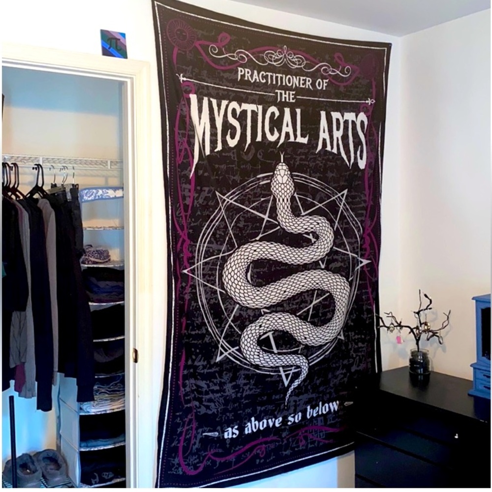 Witchy dark arts tapestry